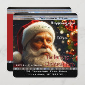 サンタがやってくる! 年末年始のクリスマスパーティー 招待状 (正面/裏面)