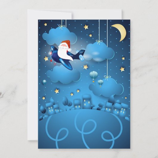 サンタがやってくる 招待状 (正面)