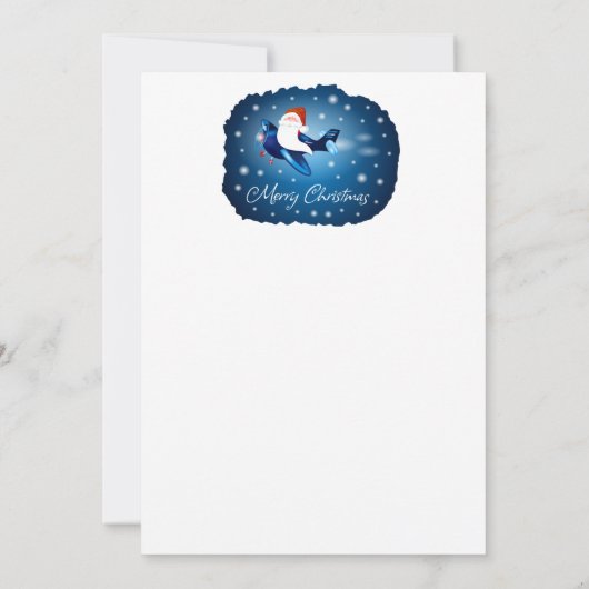 サンタがやってくる 招待状 (裏面)