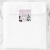 サンタがイエスに出会う スクエアシール (バッグ)