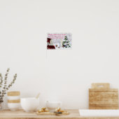 サンタがイエスに出会う ポスター (キッチン)