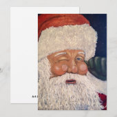 サンタがウインクしている シーズンカード (正面/裏面)