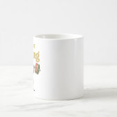サンタがウェイトトレーニング コーヒーマグカップ (中央)