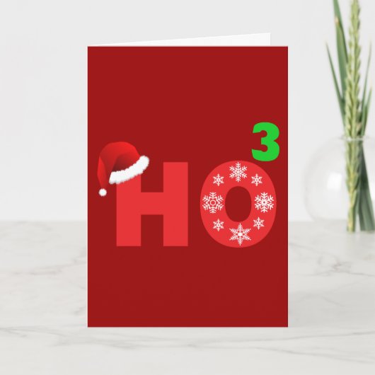 サンタがクリスマスに笑う シーズンカード (正面)