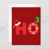 サンタがクリスマスに笑う シーズンポストカード (正面/裏面)