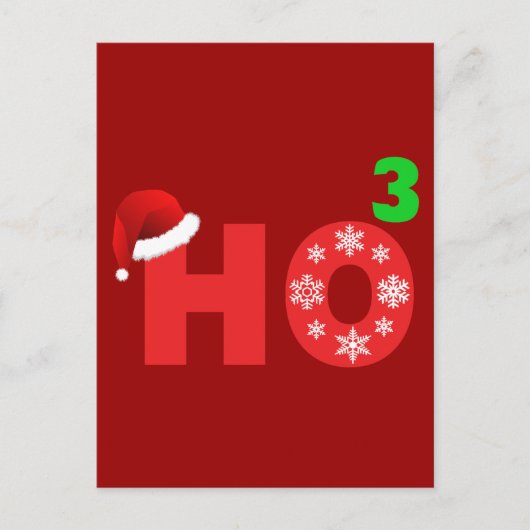 サンタがクリスマスに笑う シーズンポストカード (正面)