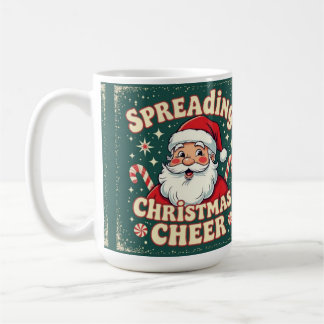 サンタがクリスマスの喜びをもたらす コーヒーマグカップ