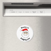 サンタがクリスマスをおもしろい裁く マグネット (インサイチュ (食洗機))