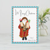 サンタがクリスマスを彩る特別な贈り物 シーズンカード (スタンド正面)