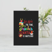 サンタがクリスマスを見ている先生に優しい 招待状 (スタンド正面)