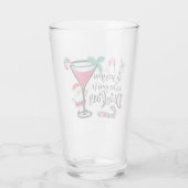 サンタがクリスマスを飲んでるのおもしろいを見る タンブラーグラス (裏面)