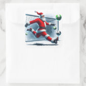 サンタがゴールを獲得遊する冬 スクエアシール (バッグ)