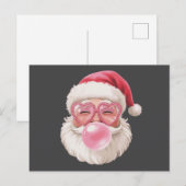 サンタがシャボン玉を吹く クリスマス 楽しい Xmas (正面/裏面)