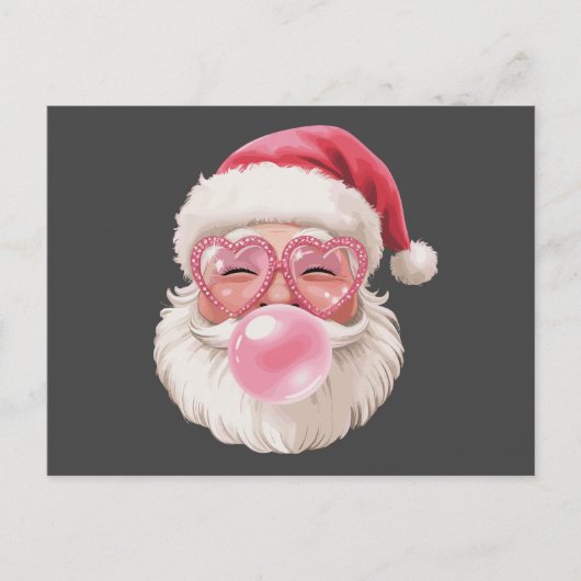 サンタがシャボン玉を吹く クリスマス 楽しい Xmas (正面)