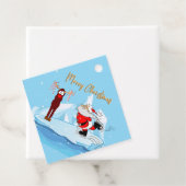 サンタがスケートできないクリスマスプレゼントラベル フェイバータグ (インサイチュ)