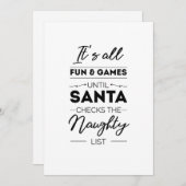サンタがナフトをチェックするまで全てのおもしろいとゲームだ シーズンカード (正面/裏面)