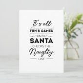 サンタがナフトをチェックするまで全てのおもしろいとゲームだ シーズンカード (スタンド正面)
