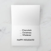 サンタがハシディク・ユダヤ人と出会う シーズンカード (内部)