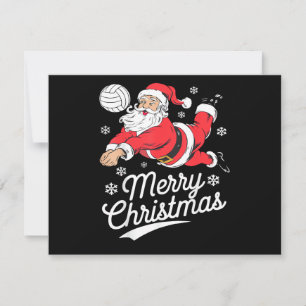 サンタがバレーボールをする クリスマスパジャマ クールなSpo