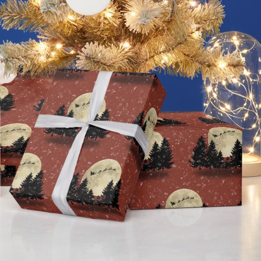 サンタがバーンスクリスマスにため息をつく ラッピングペーパー (クリスマス)