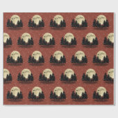 サンタがバーンスクリスマスにため息をつく ラッピングペーパー (フラット)