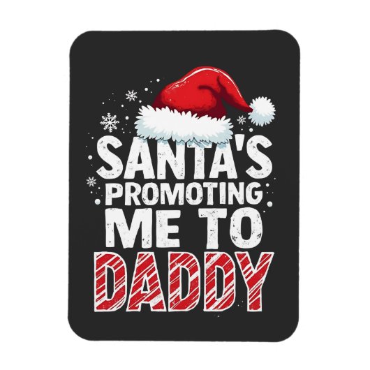 サンタがパパに昇格 マグネット (縦)