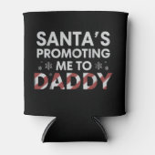 サンタがパパに私を宣伝クリスマス新しいパパ 缶クーラー (正面)