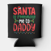 サンタがパパの家族のクリスマスに私を宣伝してる 缶クーラー (正面)