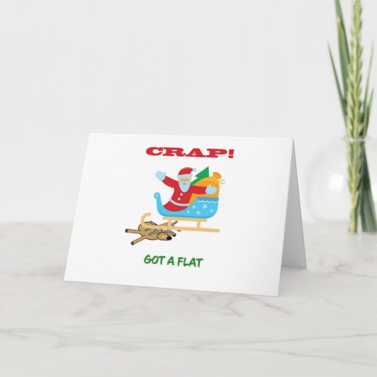 サンタがパンクした シーズンカード (正面)