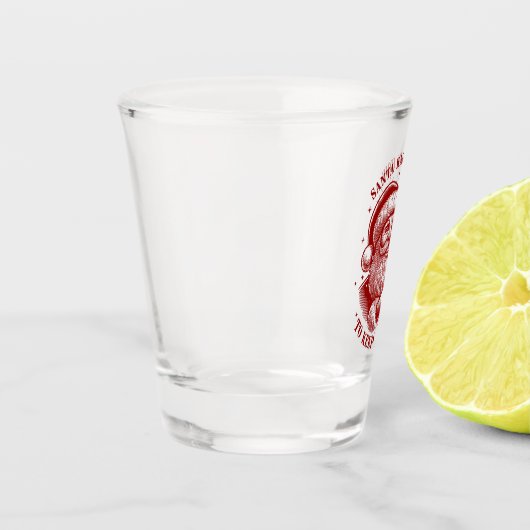 サンタがパーティー ショットグラス (左)