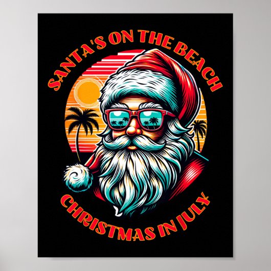 サンタがビーチにやってきた!クリスマス・イン・ジュライ ポスター (正面)