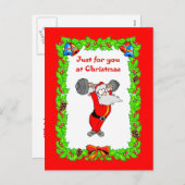 サンタがフィット シーズンポストカード (正面/裏面)