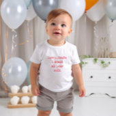 サンタがミルク一杯ごめんね ベビーボディスーツ