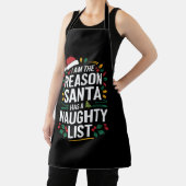 サンタがリストのクリスマスを持っていけないる理おもしろい由 エプロン (インサイチュ)