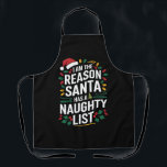 サンタがリストのクリスマスを持っていけないる理おもしろい由 エプロン<br><div class="desc">サンタがリストのクリスマスを持っていけないる理おもしろい由</div>