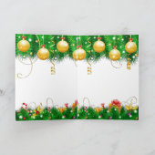 サンタがリストをチェック シーズンカード (内部)