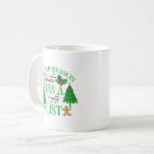 サンタがリストを持っている理由いけなは コーヒーマグカップ (正面左)