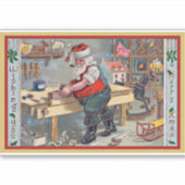 サンタがワークショップに シール (正面)