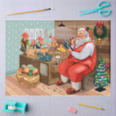 サンタがワークショップに 薄葉紙 (クラフト)