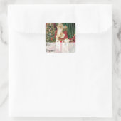 サンタがヴィンテージクリスマスプレゼントラベル スクエアシール (バッグ)