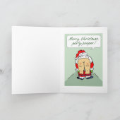 サンタが不信者のために行儀を狂う シーズンカード (内部)