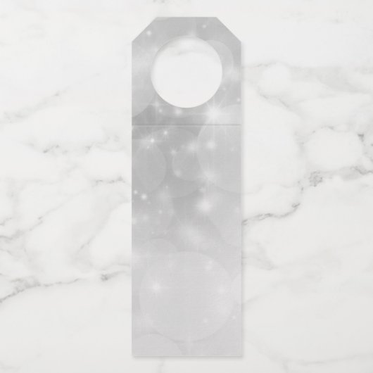 サンタが乗るクリスマス ペッパーミント キャンディー トレイン ボトルネックタグ (裏面)