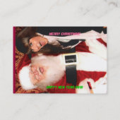 サンタが付いている朝食を食べて下さい 名刺 (裏面)