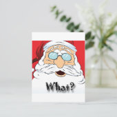 サンタが何と？クリスマスデザイン シーズンポストカード (スタンド正面)