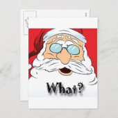 サンタが何と？クリスマスデザイン シーズンポストカード (正面/裏面)