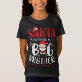 サンタが兄のクリスマスに私を宣伝してる Tシャツ (正面)