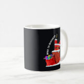 サンタが再びビジネスマン — 面白いクリスマスの煙突 コーヒーマグカップ (正面右)