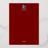 サンタが切符を切られる 箔シーズンカード (裏面)