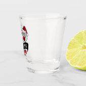 サンタが君を判断してる |おもしろいクリスマス ショットグラス (右)