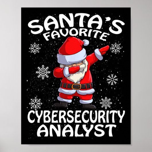 サンタが大好きなサイバーセキュリティ分析官クリスマス ポスター (正面)